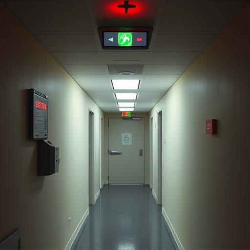 emergency alert system inside hallway