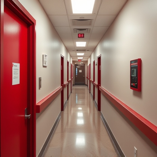 emergency alert system inside hallway