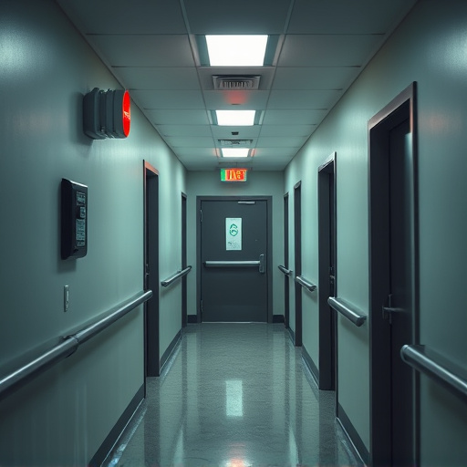 emergency alert system inside hallway