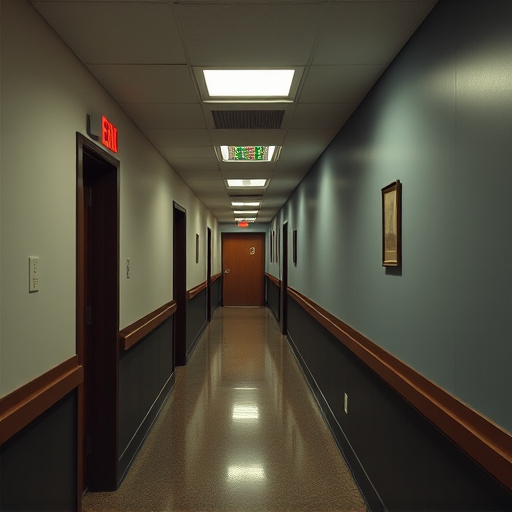 emergency alert system inside hallway