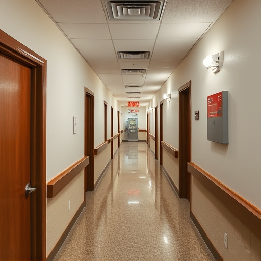emergency alert system inside hallway