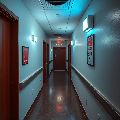 emergency alert system inside hallway