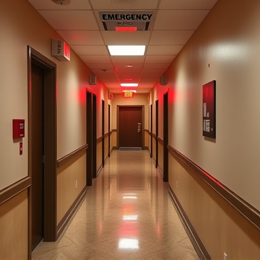 emergency alert system inside hallway