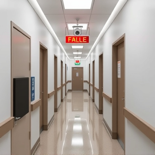 emergency alert system inside hallway