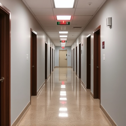 emergency alert system inside hallway