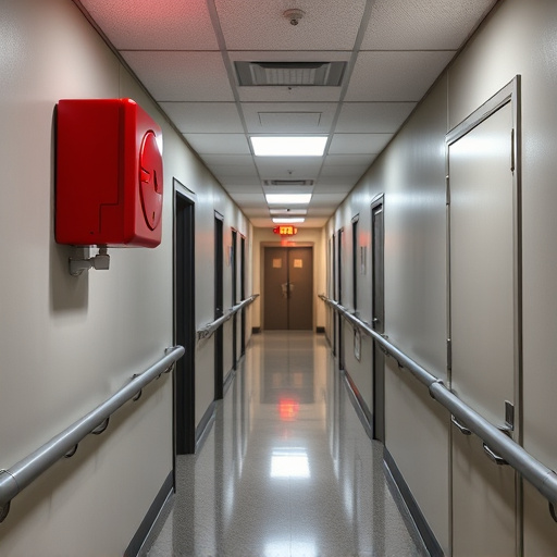 emergency alert system inside hallway