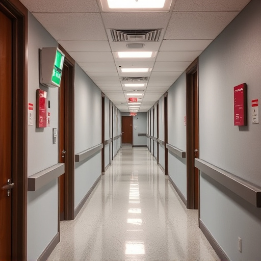 emergency alert system inside hallway