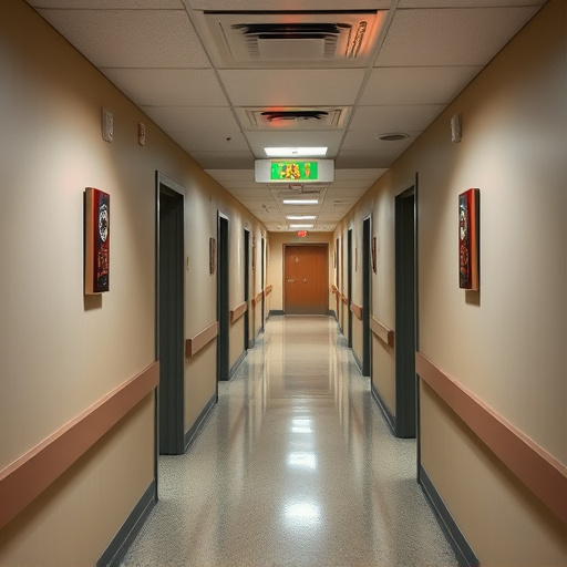 emergency alert system inside hallway
