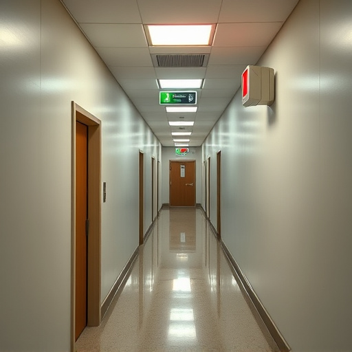 emergency alert system inside hallway