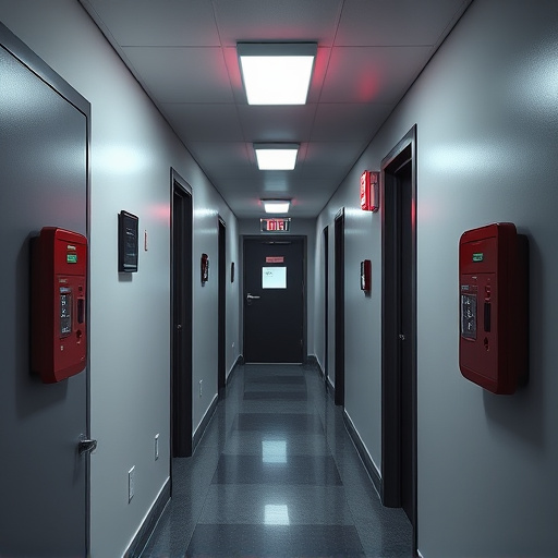 emergency alert system inside hallway