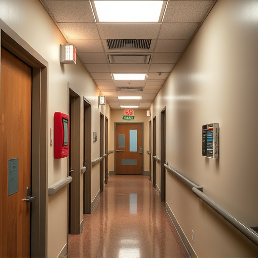 emergency alert system inside hallway
