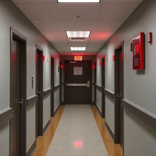 emergency alert system inside hallway