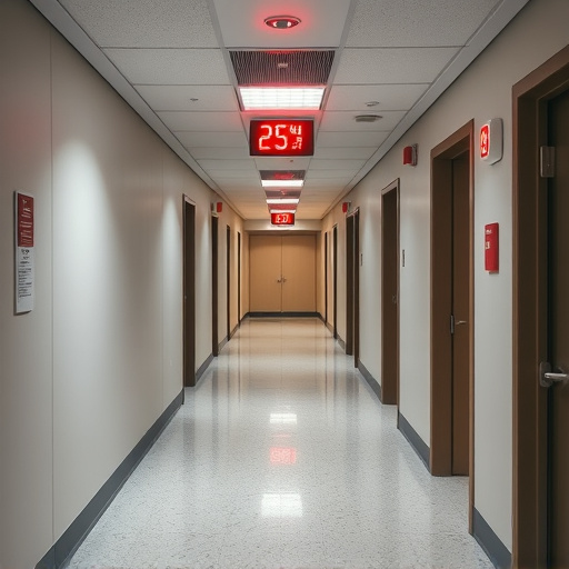 emergency alert system inside hallway