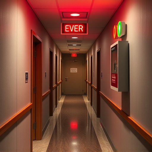 emergency alert system inside hallway