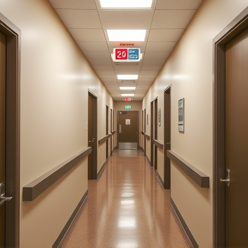 emergency alert system inside hallway