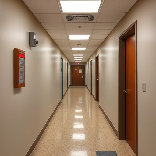 emergency alert system inside hallway