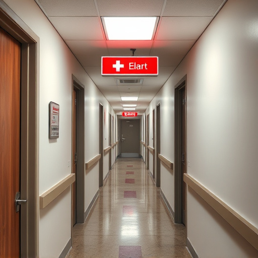 emergency alert system inside hallway