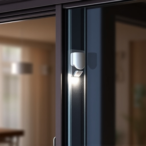 glass break sensor on sliding door