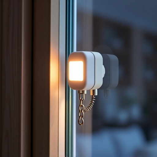 glass break sensor on sliding door