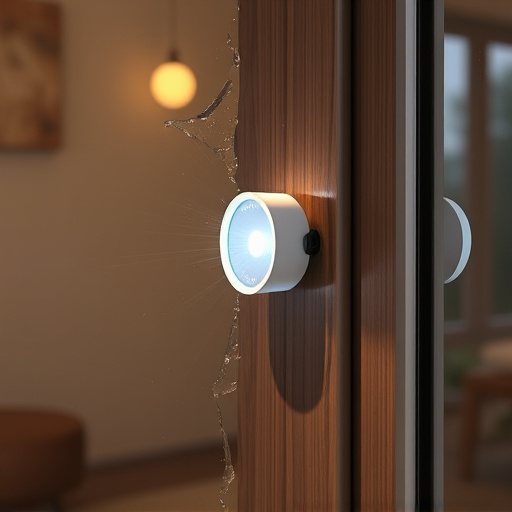 glass break sensor on sliding door