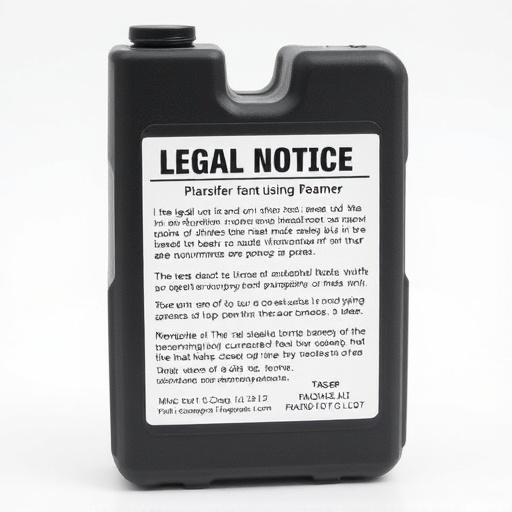 legal notice on taser product packaging