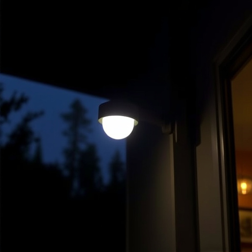 motion sensor light mounted in travel lodge