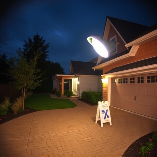 night vision security camera watching driveway
