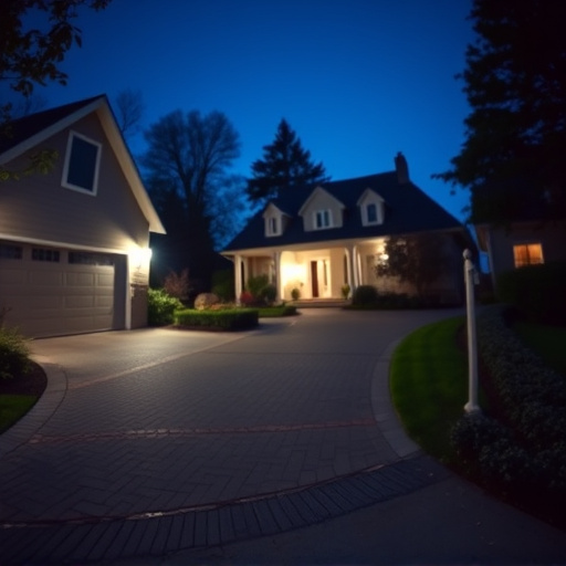 night vision security camera watching driveway