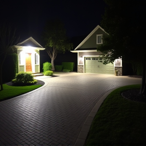 night vision security camera watching driveway