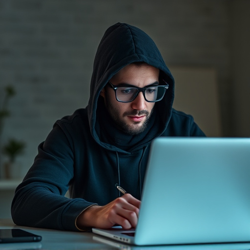 person researching personal safety laws online