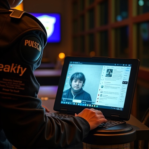 person researching personal safety laws online