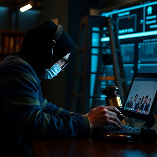 person researching personal safety laws online