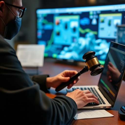 person researching personal safety laws online