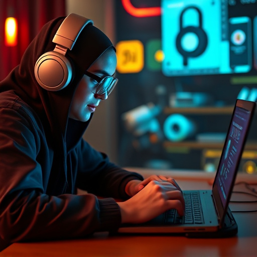person researching personal safety laws online
