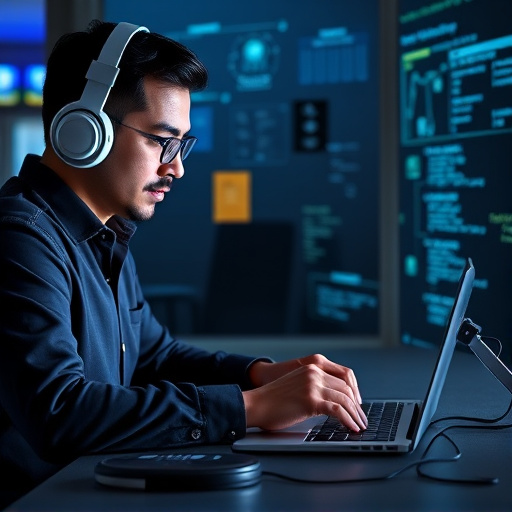 person researching personal safety laws online