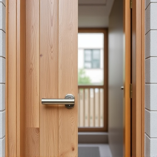 apartment entry secured with bolt lock