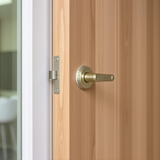 apartment entry secured with bolt lock