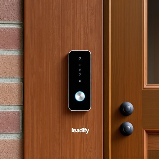 compact wireless doorbell at urban entry