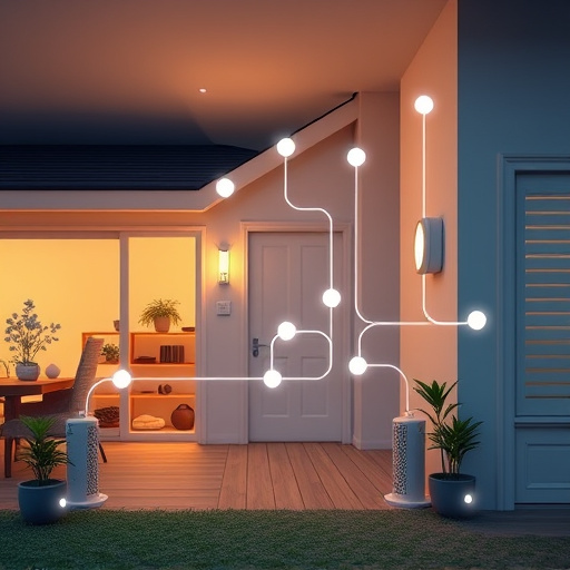 connected smart home with multiple sensors