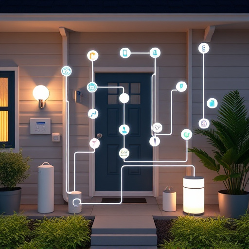 connected smart home with multiple sensors