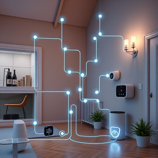 connected smart home with multiple sensors