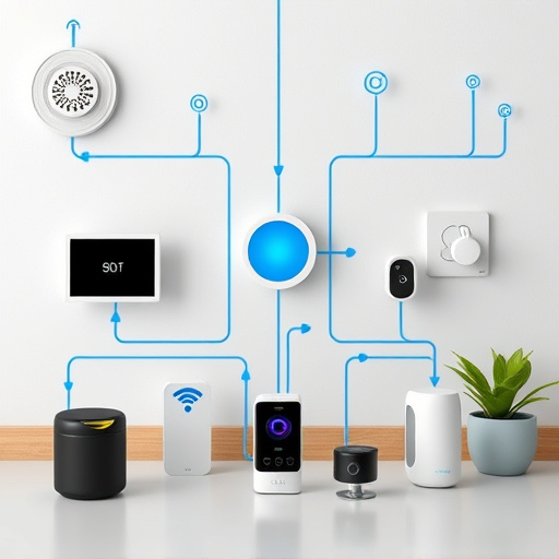 connected smart home with multiple sensors
