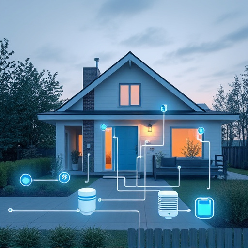 connected smart home with multiple sensors