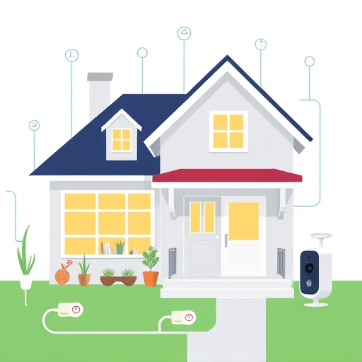 connected smart home with multiple sensors