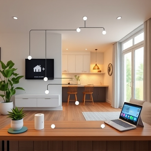 connected smart home with multiple sensors