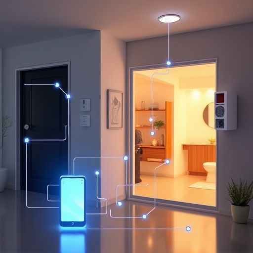connected smart home with multiple sensors
