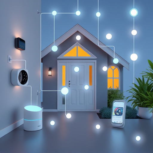 connected smart home with multiple sensors