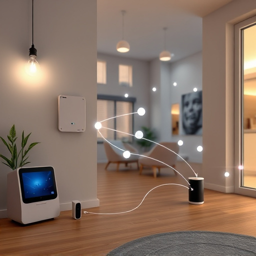 connected smart home with multiple sensors