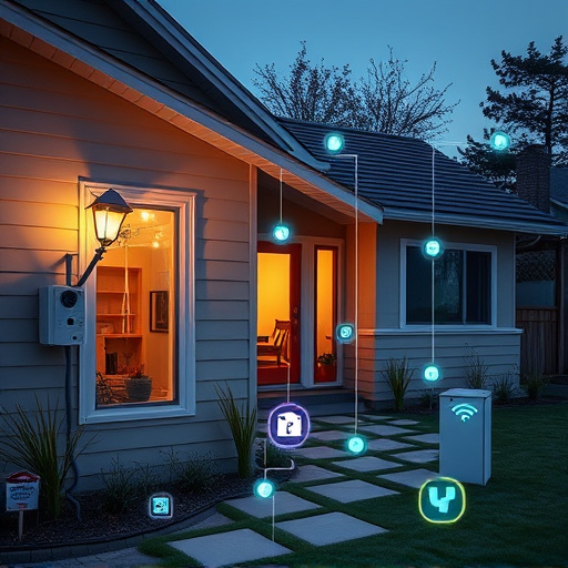 connected smart home with multiple sensors