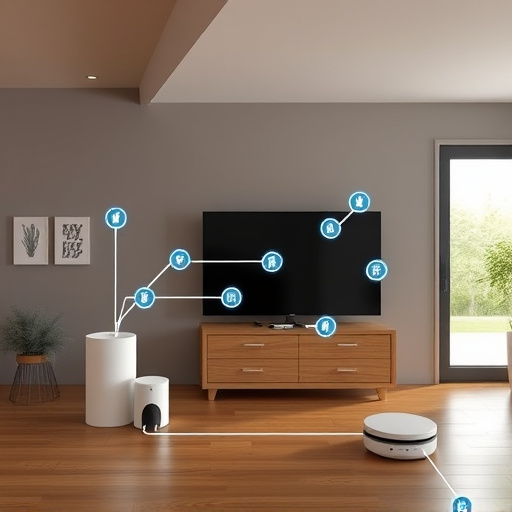 connected smart home with multiple sensors